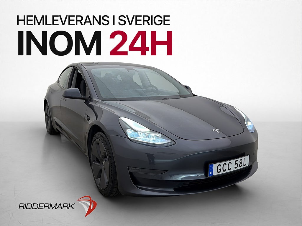 Tesla Model 3 Long Range AWD Autopilot Värmepump Rattvärme