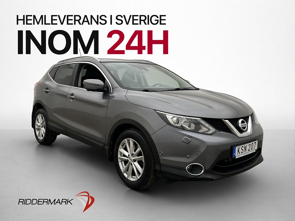 Nissan Qashqai 1.6 dCi 130hk M&K-värmare 360° Navi Dragkrok