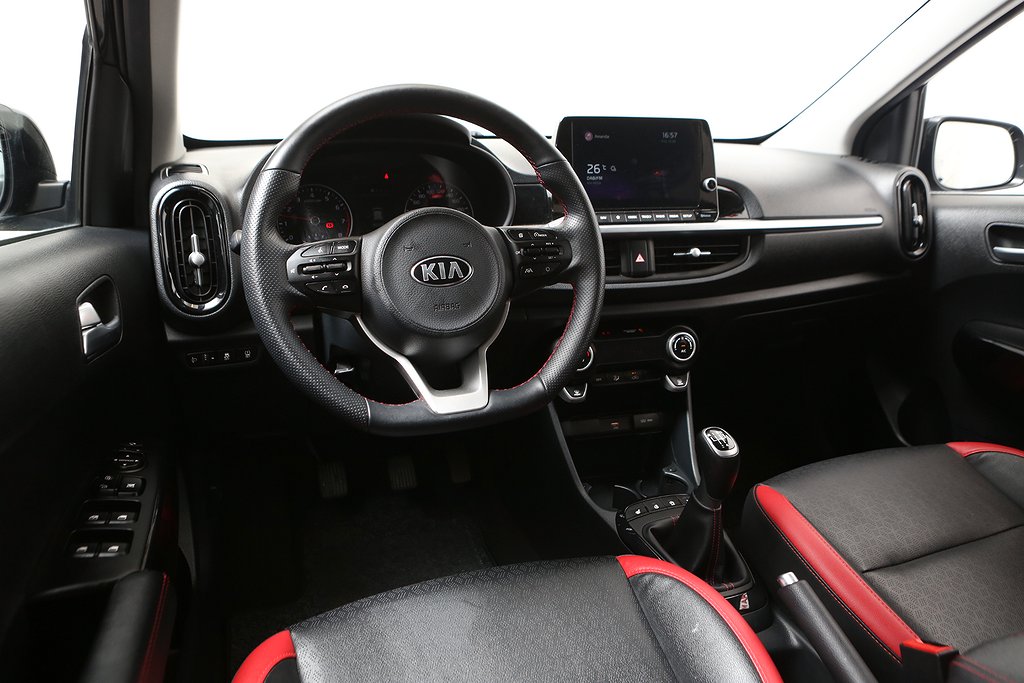 Kia Picanto 1,0 T-GDI 100hk GT-Line 5D Navi Skinn Kamera 2021