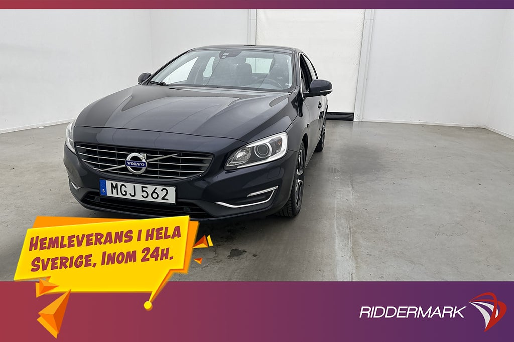 Volvo S60 D4 Summum VOC Skinn Värmare Navi Kamrem-Bytt