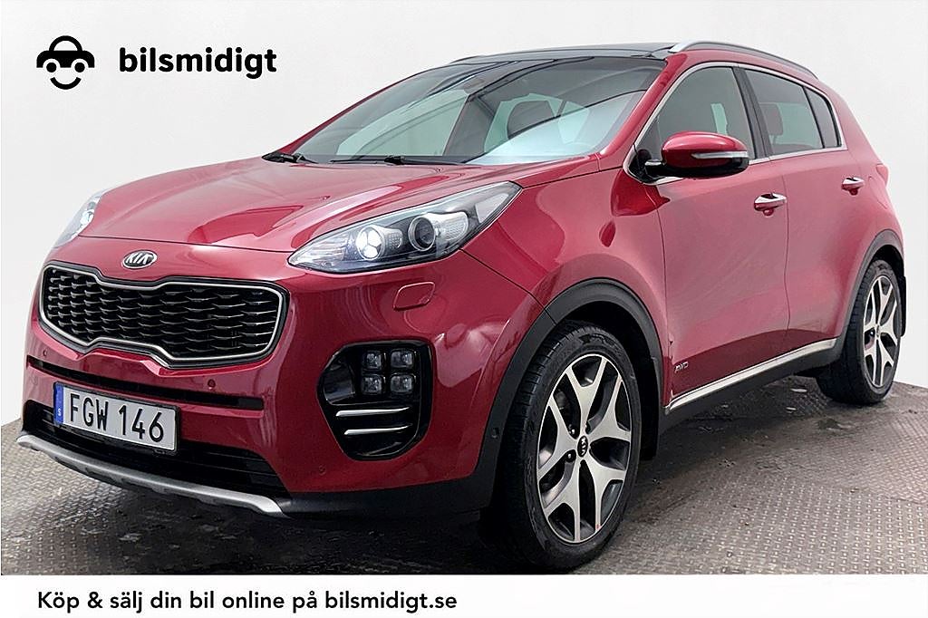 Kia Sportage 2.0 GT-Line Drag Pano Läder Navi JBL Rattvärme