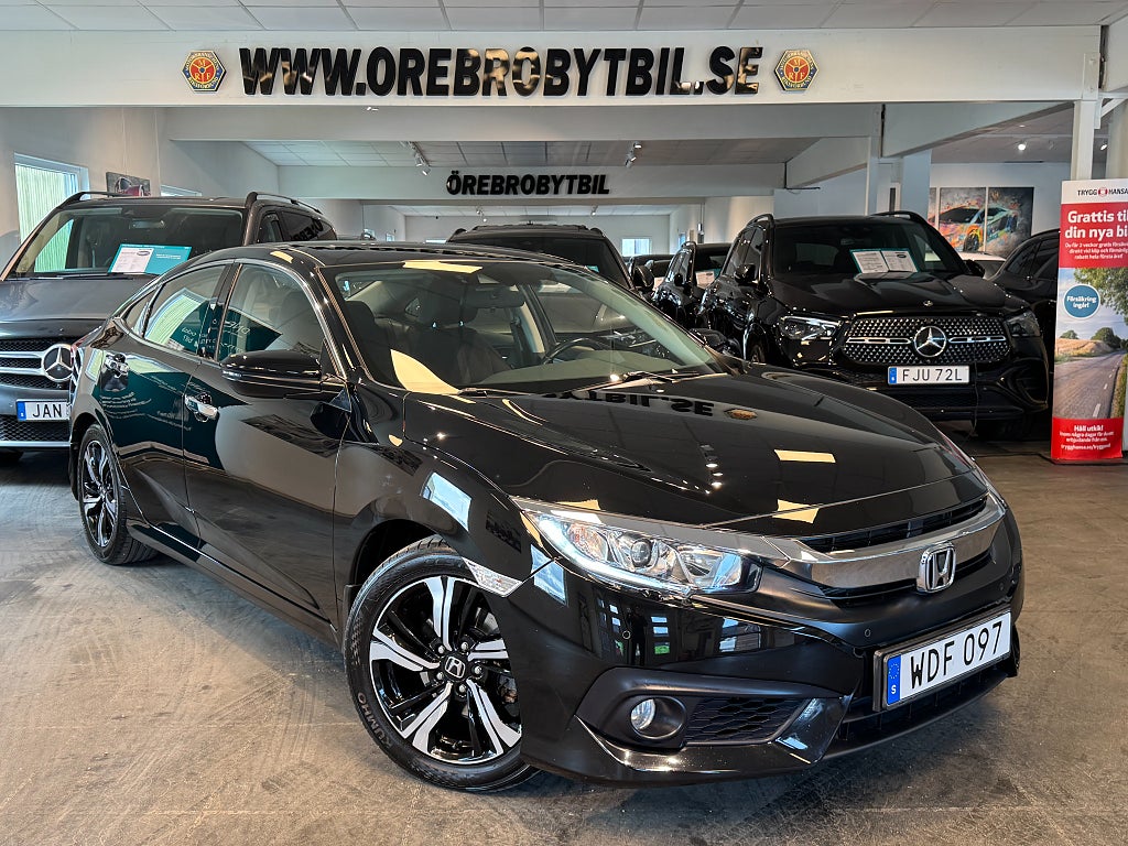 Honda Civic Sedan 1.5 i-VTEC Turbo CVT Drag Gps M-värmare 182hk 