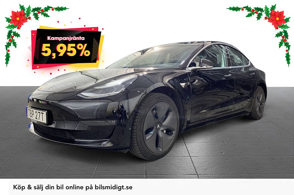 Tesla Model 3 Standard Range Plus FSD Pano 258hk 5,95%*