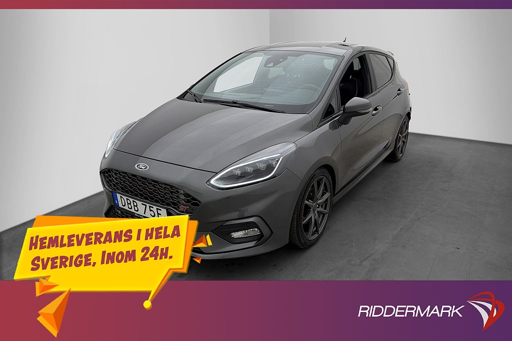 Ford Fiesta ST 200hk Kamera B&O Rattvärme Navi Halvskinn