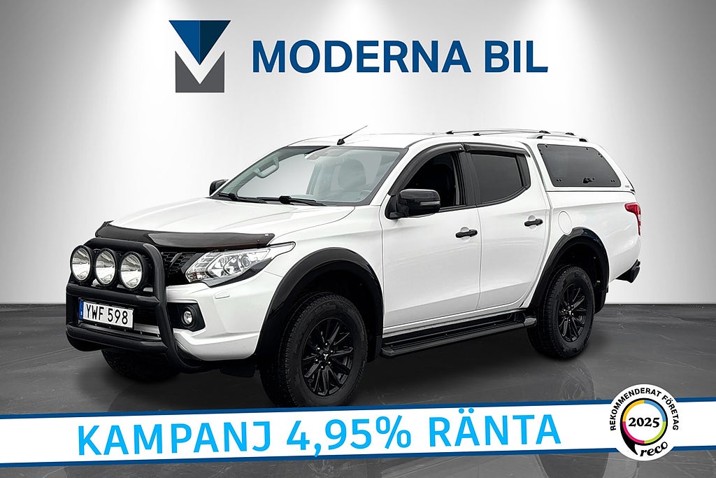 Mitsubishi L200 2.4 DI-D 4WD EU6 Moms Kåpa Släde Skinn Se-Spec!