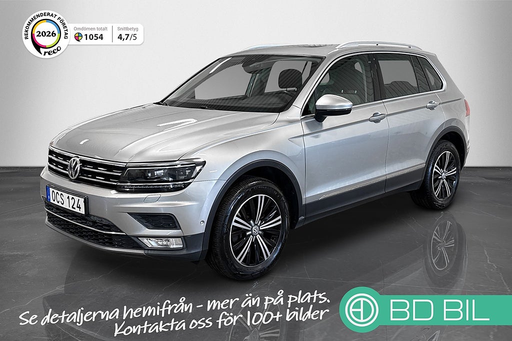 Volkswagen Tiguan 2.0 TDI 4MOTION 190HK GT PANORAMA COCKPIT HELSKINN