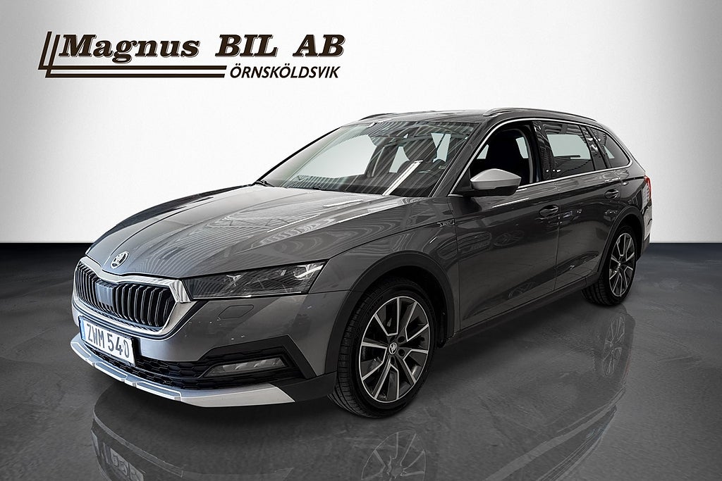 Skoda Octavia Scout 2.0 TDI 4x4 Drag Värmare Kamera Drag Moms  2023 till salu hos Magnus Bil