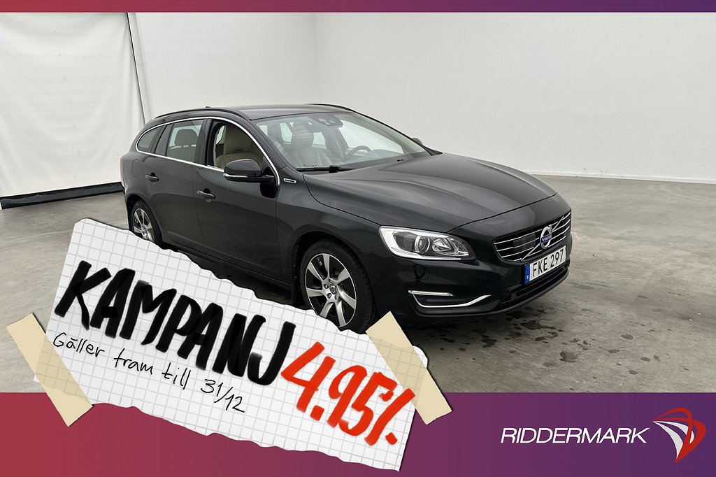 Volvo V60 D6 Plug-in AWD Momentum VOC Värm Ski 4,95% Ränta