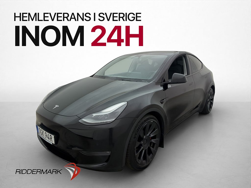 Tesla Model Y Performance AWD AP Pano Navi En-Brukare MOMS