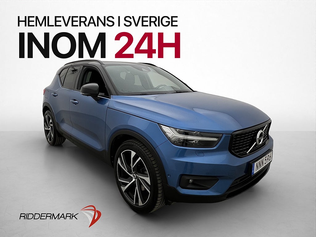 Volvo XC40 T5 247hk AWD R-Design Pano H/K Drag 360° Värmare