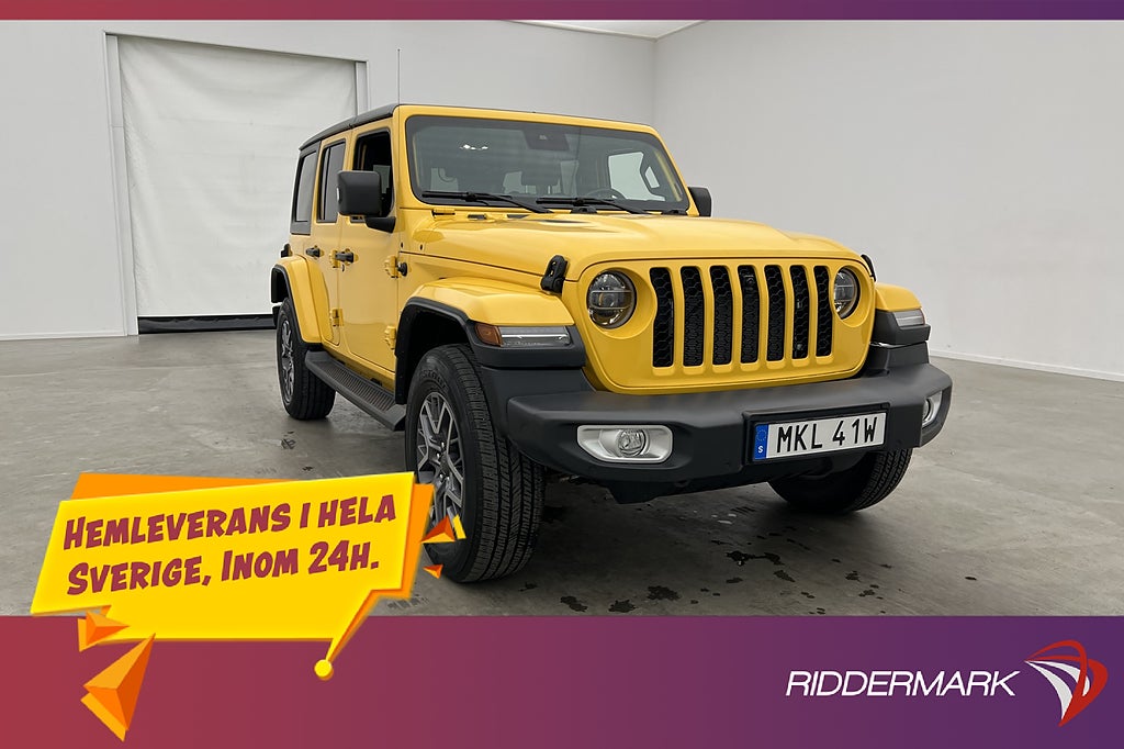 Jeep Wrangler Unlimited 4xe 380hk Sahara Alpine Kamera Drag