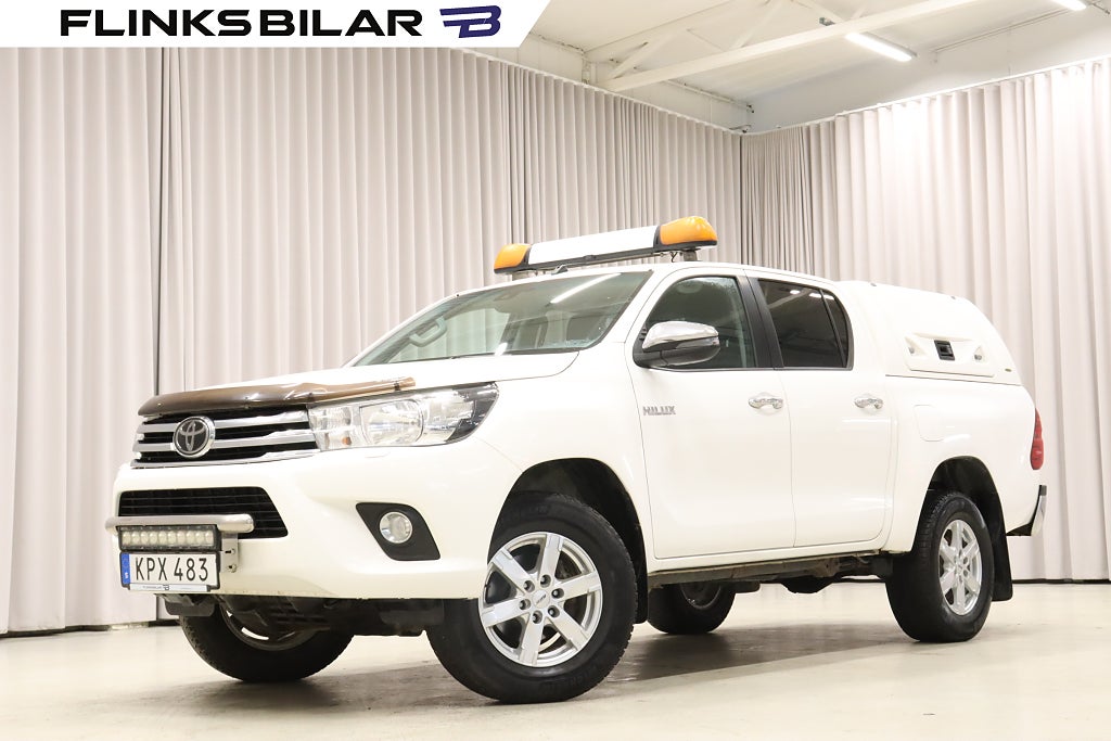 Toyota Hilux 150HK Automat|Kåpa|Drag|FjärrstyrdVärmare|Moms