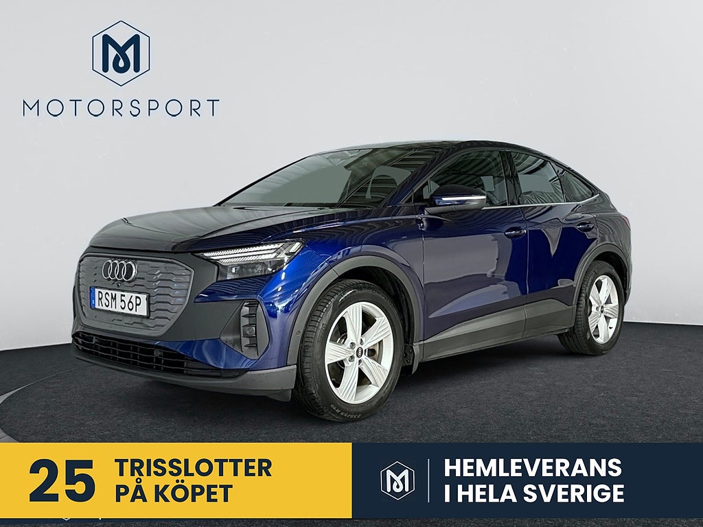 Audi Q4 40 Sportback e-tron Dragkrok Värmepump Backkamera