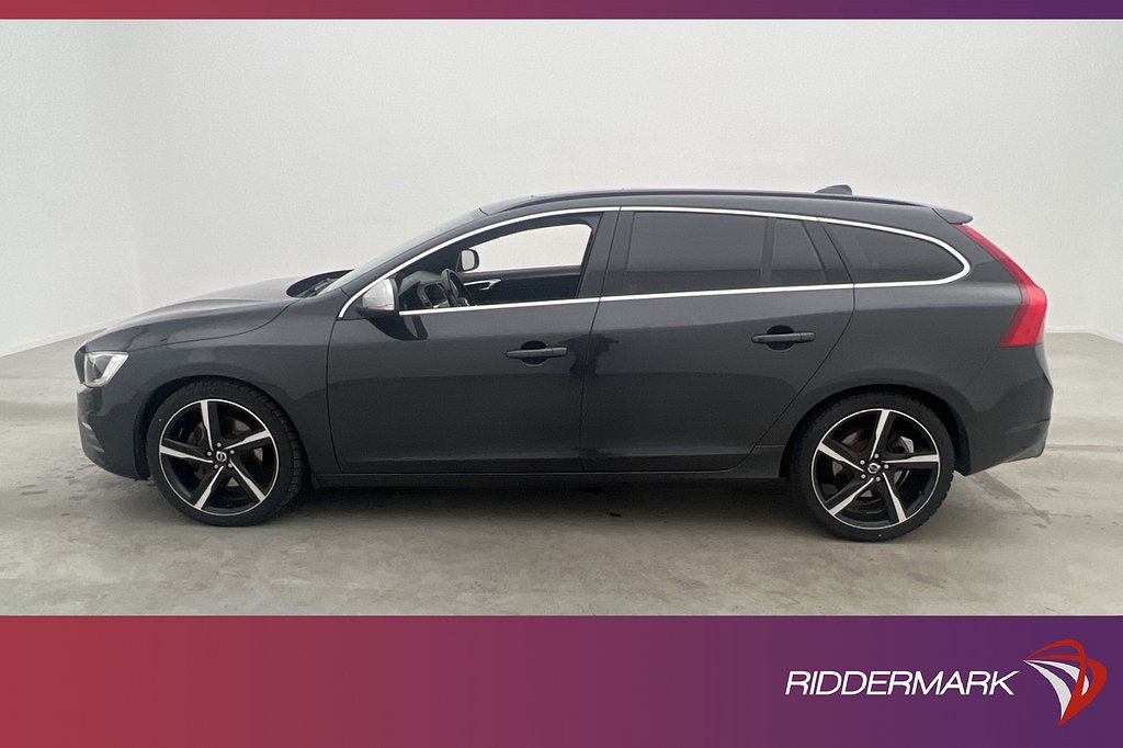 Volvo V60 D4 181hk AWD R-Design T-Lucka Skinn D-Värm GPS VOC