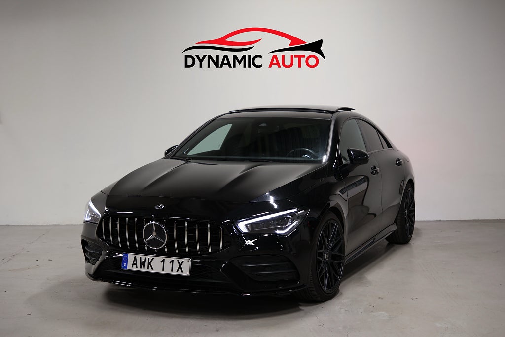 Mercedes-Benz CLA 220 4MATIC-AMG-190hk-Panorama-Burmester-CarPlay-GTR