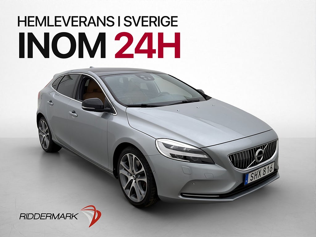 Volvo V40 Polestar D4 Inscription Pano H/K Värm Kamera Skinn