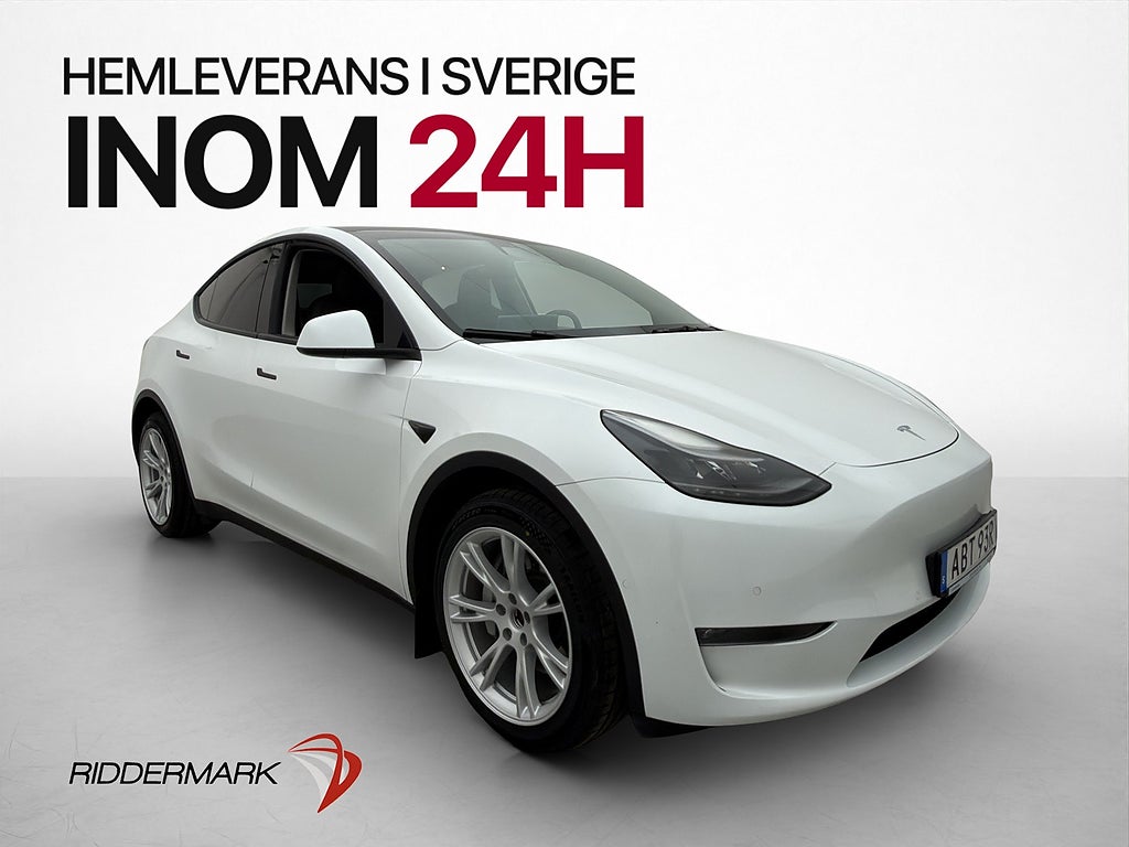 Tesla Model Y Long Range AWD Moms Drag Värmare Kamera AP