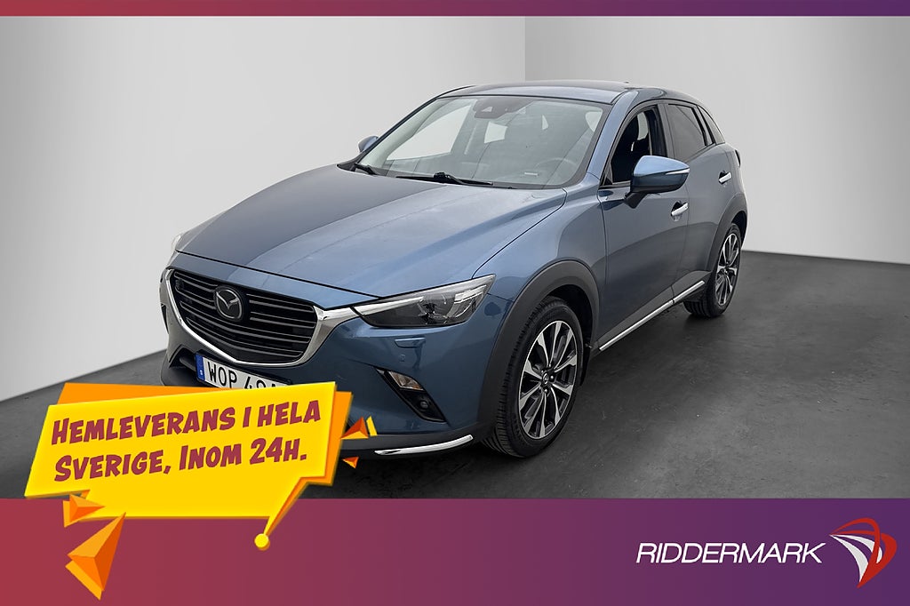 Mazda CX-3 121hk Optimum M/K-Värmare BOSE HUD Kamera Skinn