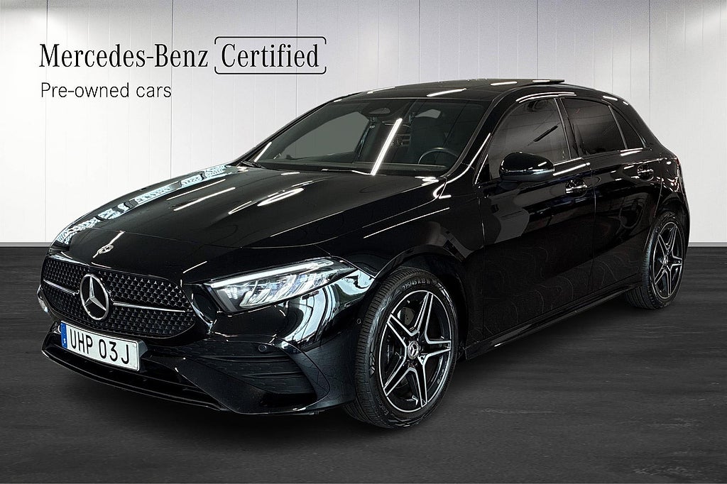 Mercedes-Benz A 250e AMG Line Advanced Plus Pano Belysning Night Kamera