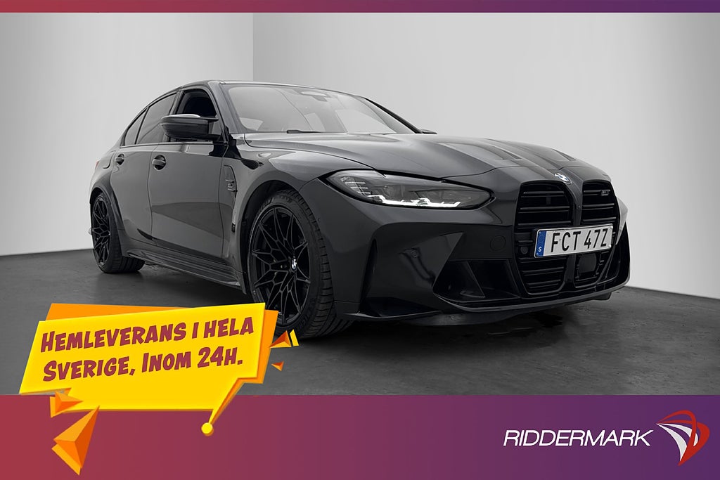 BMW M3 Competition 510hk Kolfiber Keramiska H/K MOMS