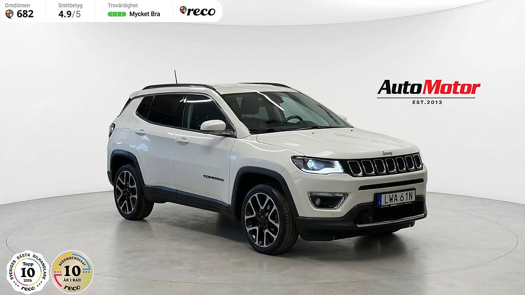 Jeep Compass 1.4 4WD Limited 170hk Nybytt kamrem 3,45% RÄNTEKAMPANJ