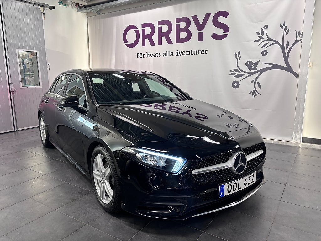 Mercedes-Benz A 200 7G-DCT AMG Sport, Base 163Hk Aut Gps Widescreen V-Hjul