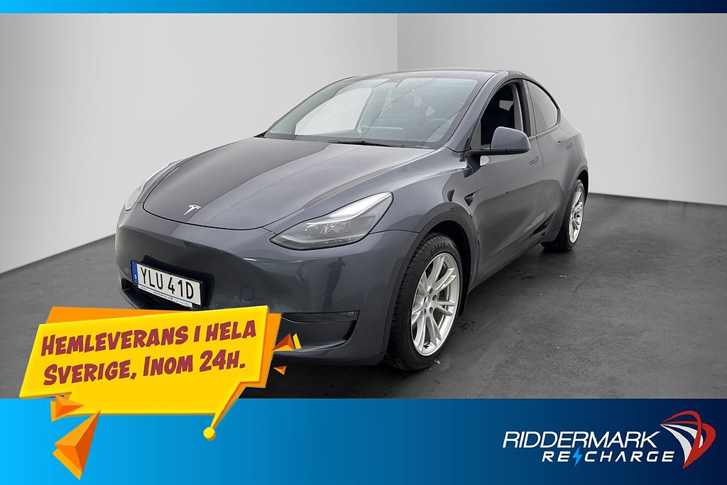 Tesla Model Y Long Range AWD Autopilot Pano Navi Sv-Såld