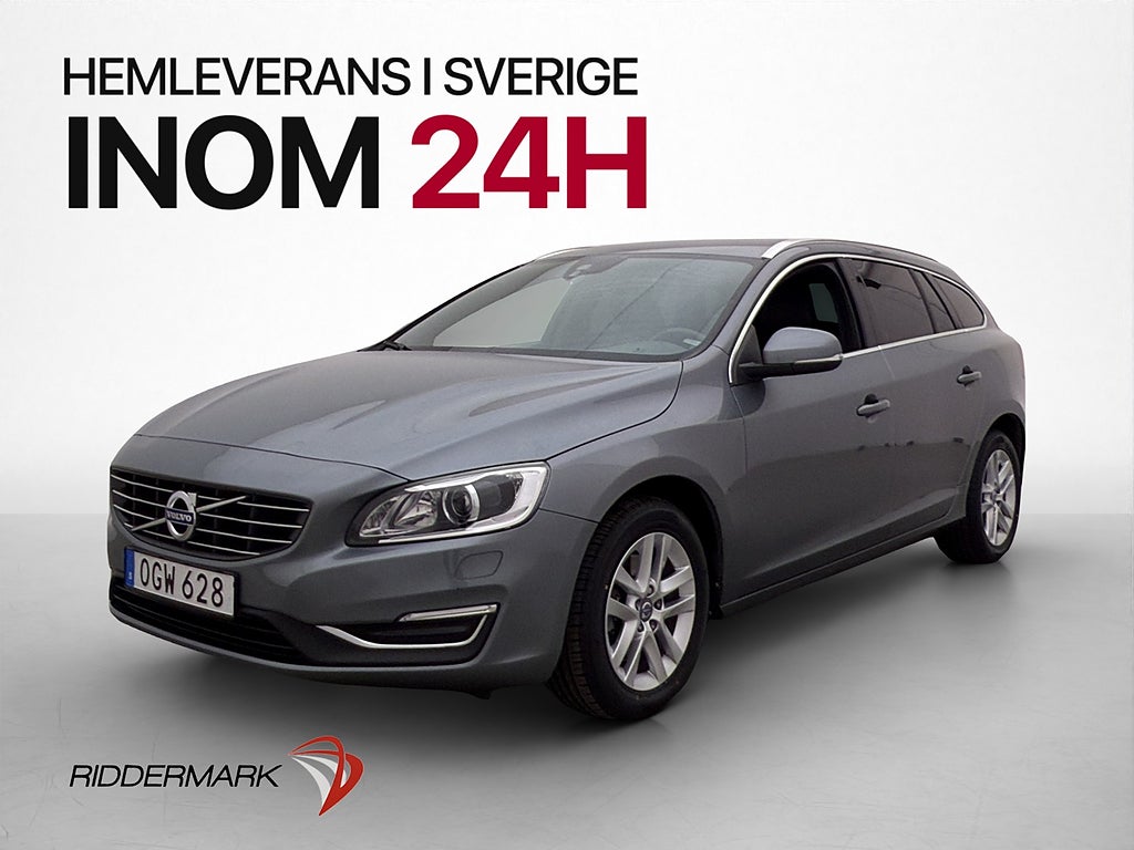 Volvo V60 D4 190hk Summum Skinn Kamera Värmare VoC Elstol