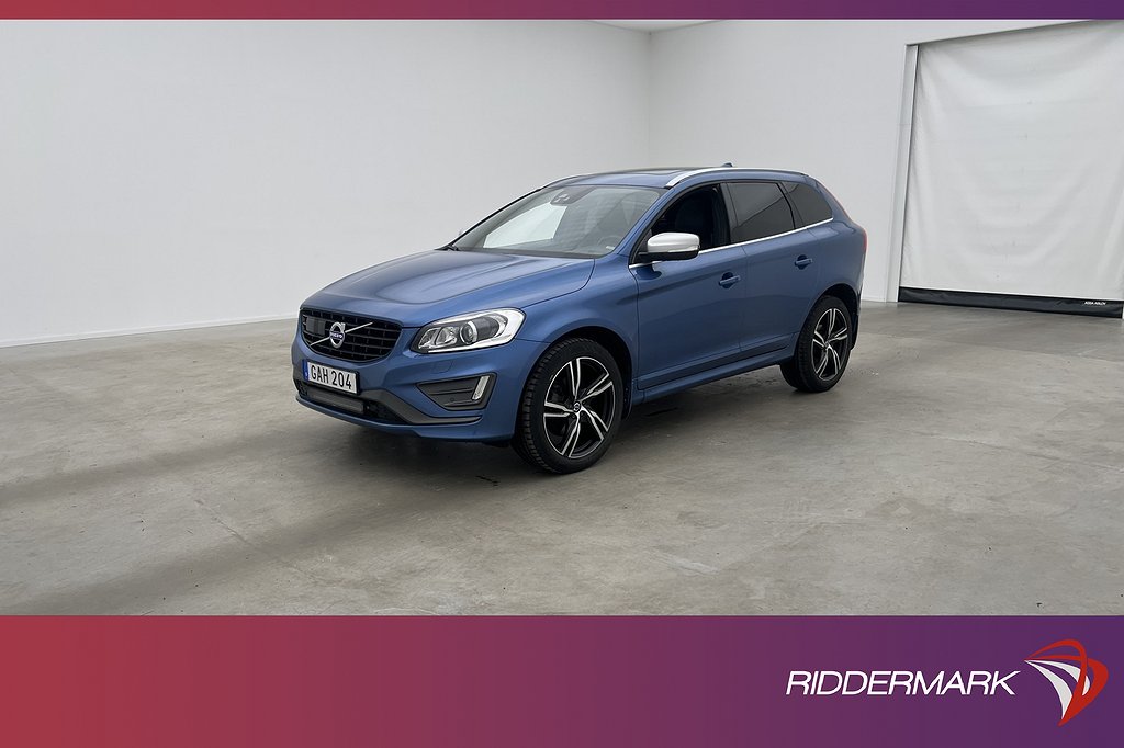 Volvo XC60 D4 AWD 190hk R-Design VOC Pano H/K Kamera Drag