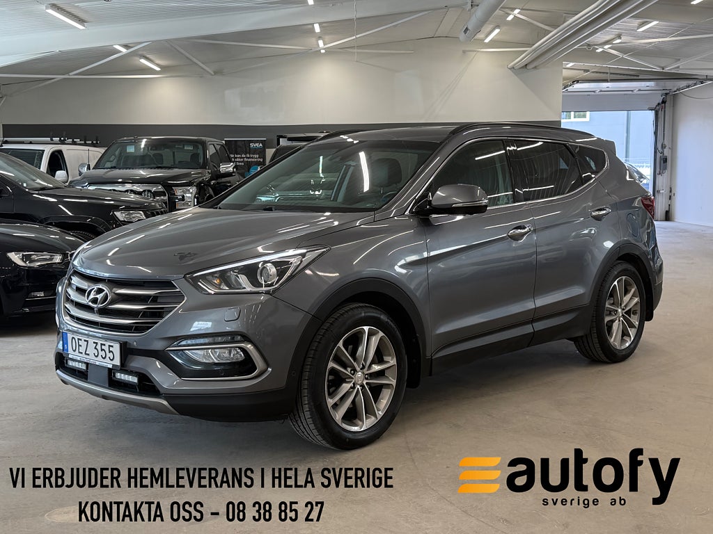 Hyundai Santa Fe 2.2 CRDi 4WD PREMIUM DRAG SKINN NAVI RATTVÄRME D-VÄRM