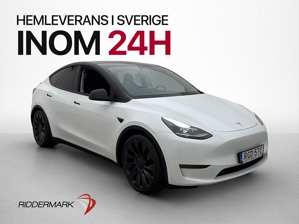 Tesla Model Y Performance AWD Värmepump Autopilot Pano MOMS