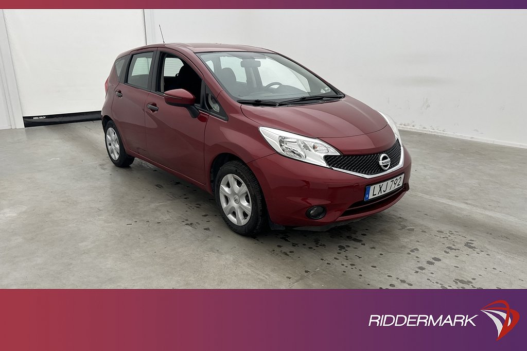 Nissan Note 1.2 80hk Två-Bruk Farthållare Välserv 0,47L/Mil