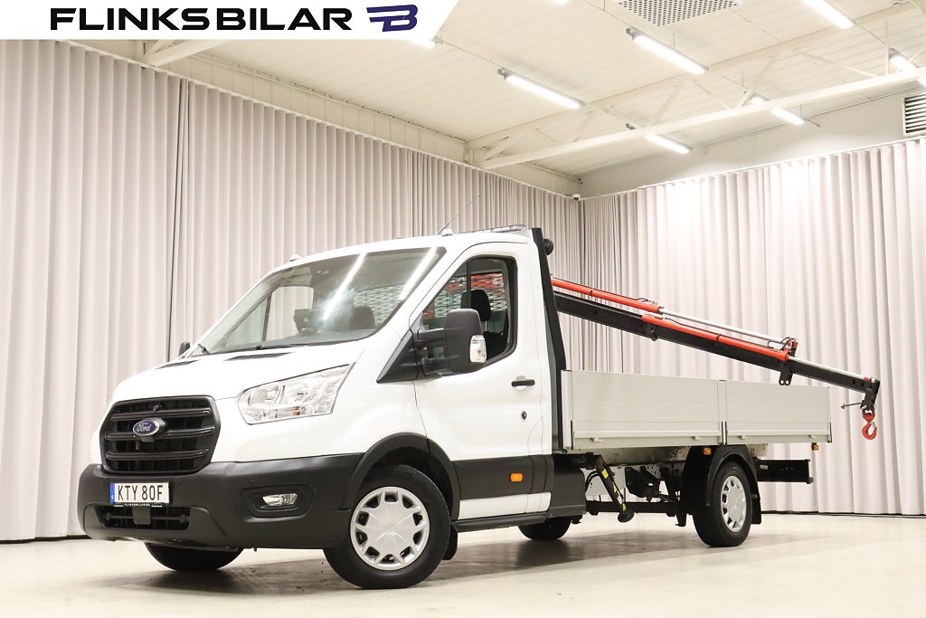 Ford transit 350 155HK L4 Automat|Långflak|Kranbil|883Mil