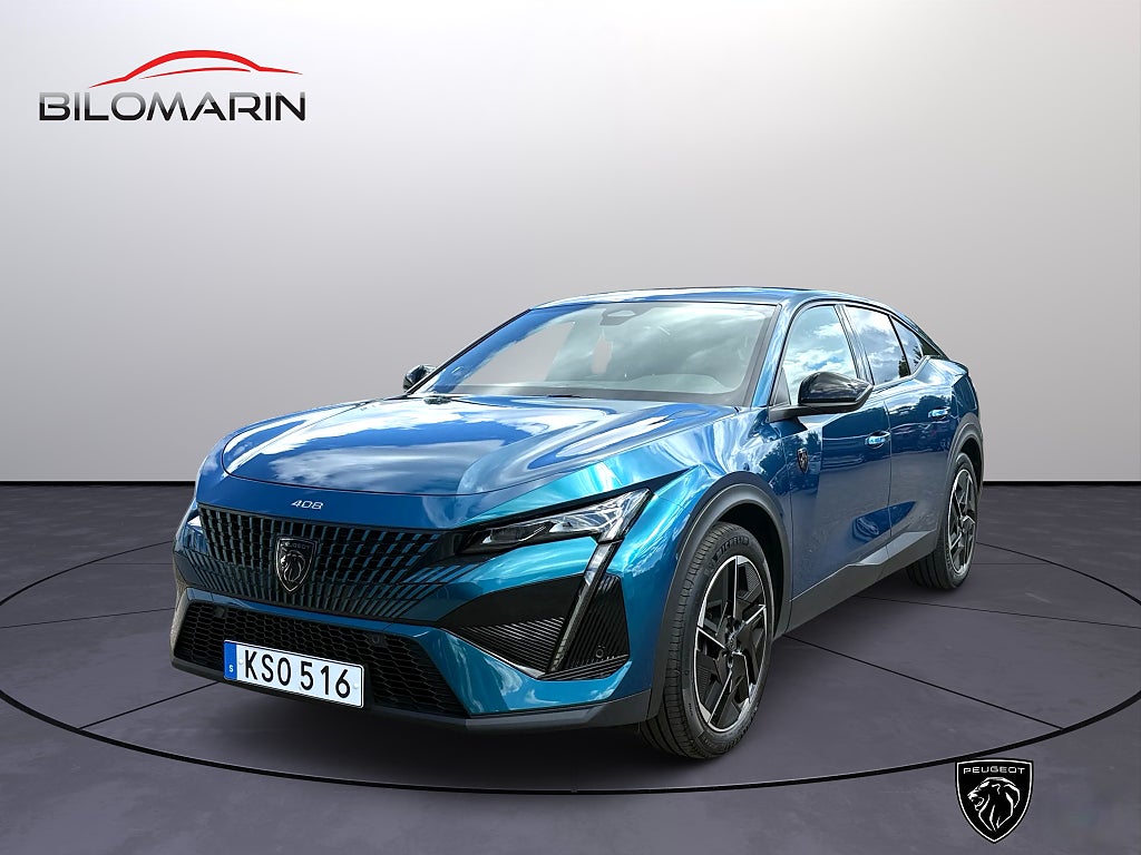Peugeot 408 GT PHEV 225hk AUT/DRAG/NAVI/FOCAL/KAMERA/ELSTOL/MASSAGE