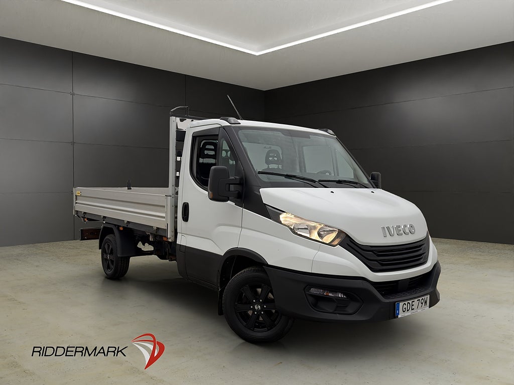 Iveco Daily 2.3 TIPPFLAK DRAGKROK Farthållare 3-Sits Moms