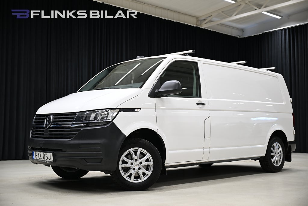 Volkswagen Transporter DSG 150HK L2 Automat|Drag|Värmare|Backkamera|Leasbar