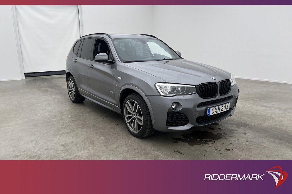 BMW X3 xDrive20d 190hk M Sport HiFi Sensorer Navi Drag