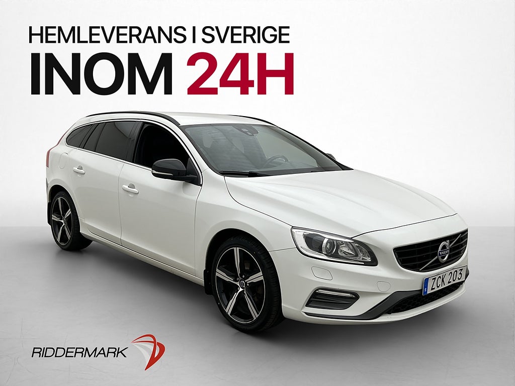 Volvo V60 D4 190hk R Design VOC Drag Värmare Navigation