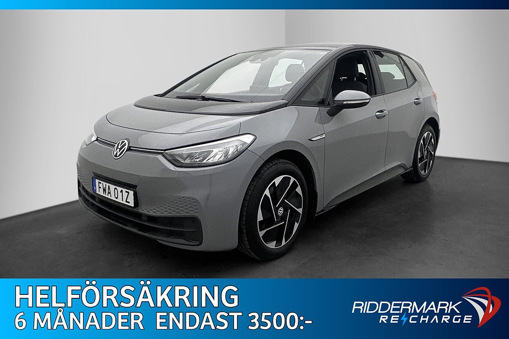 Volkswagen ID.3 Pro Performance 204hk Navi CarPlay MOMS