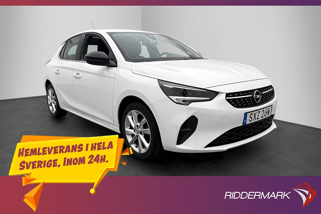 Opel Corsa 1.2 75hk Elegance Kamera CarPlay Rattvärme