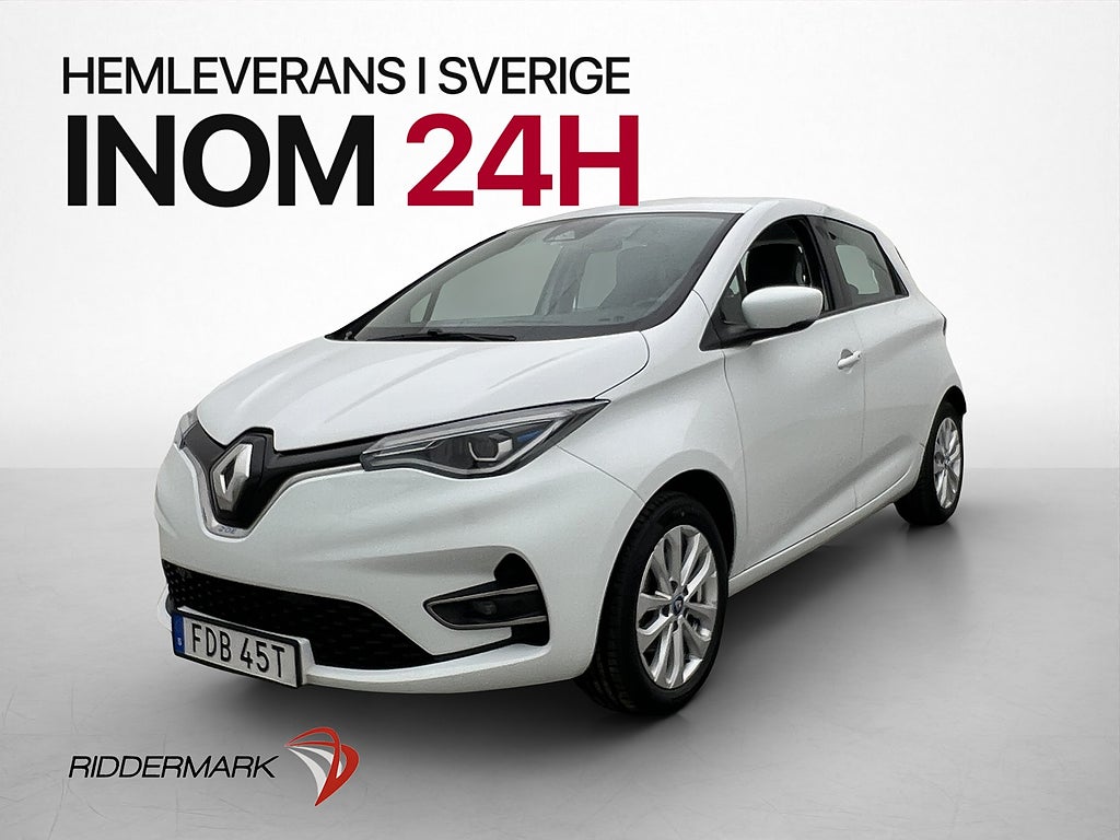 Renault Zoe R110 52 kWh FRIKÖPT BATTERI Kamera Rattvärme