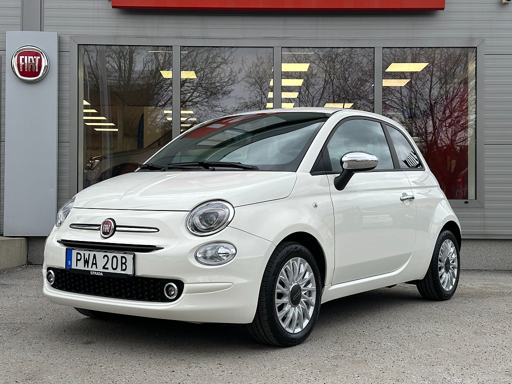 Fiat 500 Hybrid 1.0 70hk | Parkeringssensorer | Stora skärmen |