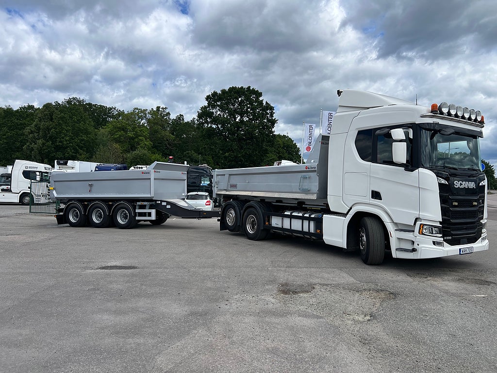 Scania R500 6x2*4 Lastväxlare inkl Schaktflak & Tippkärra