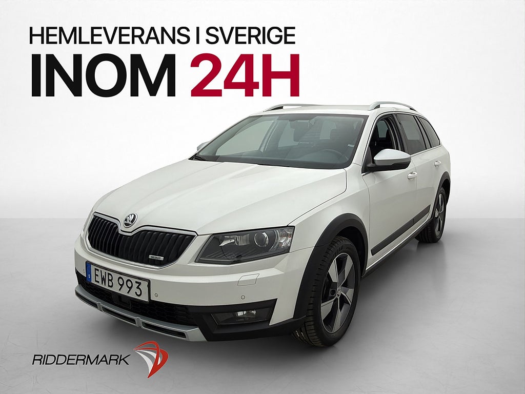 Skoda Octavia Scout 4x4 Premium Drag Kamera Canton Värmare
