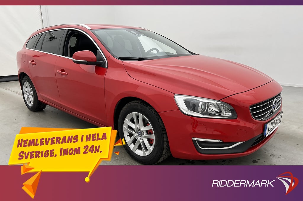 Volvo V60 D4 Summum Värmare VOC Läder Keyless Navi Sensorer
