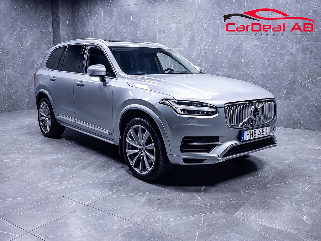 Volvo XC90 T8 TwEn AWD 7-Sits Inscription Pano HUD 360° CarPlay