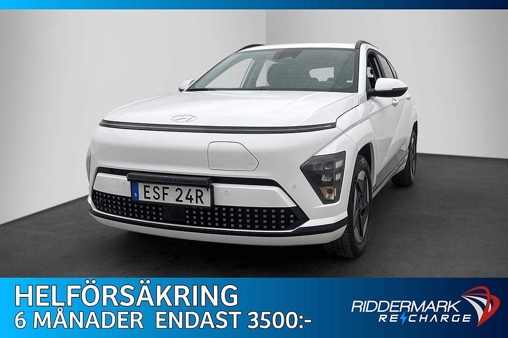 Hyundai Kona Long Range 218hk Essential Värmare Kamera MOMS