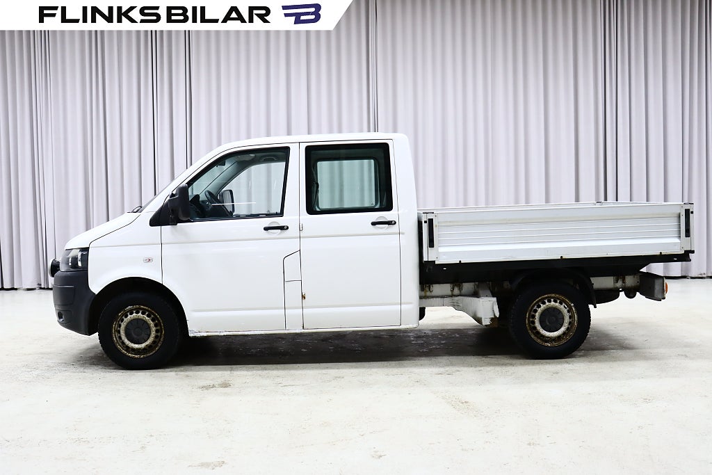 Volkswagen Transporter TDI 140HK Dubbelhytt|Flak|Drag|Värmare|Moms