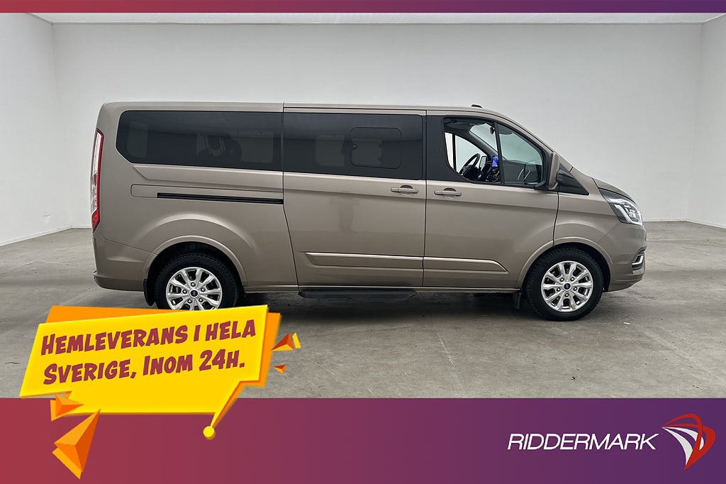 Ford Tourneo Custom Titanium Lång Värm B-Kamera 9-Sits MOMS