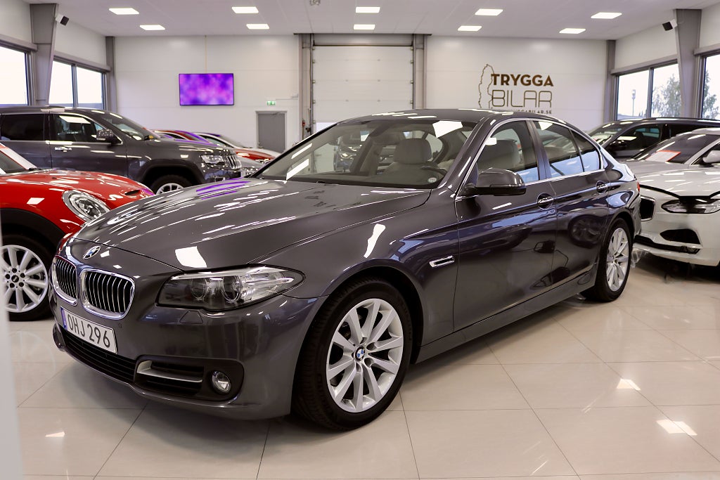 BMW 520d Sedan Steptronic Euro 6 Lågmil/1Ägare/Fullservad/Drag